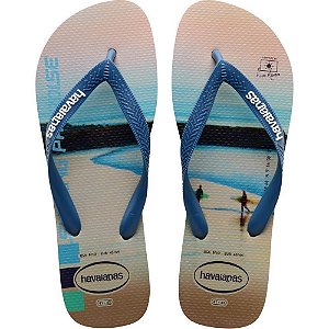 Chinelo Havaianas Masculino HYPE 41/2 AREIA/AZUL COMFY