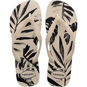 Chinelo Havaianas Masculino Aloha 41/42 Bege Palha