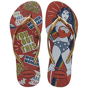 Chinelo Havaianas Licenciado SLIM Heróinas 33/4 Marinho