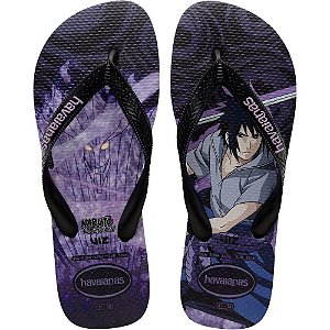 Chinelo Havaianas Licenciado Naruto 37/38 Preto