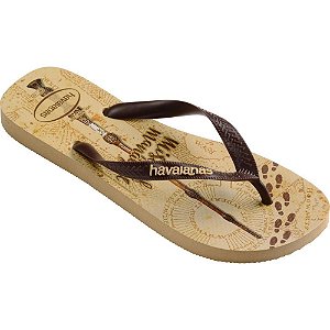 Chinelo Havaianas Licenciado HARRY Potter 37/8 Dourado