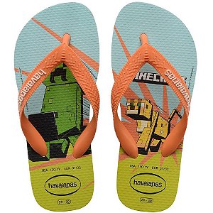 Chinelo Havaianas Infantil Minecraft KIDS 23/4 Branco