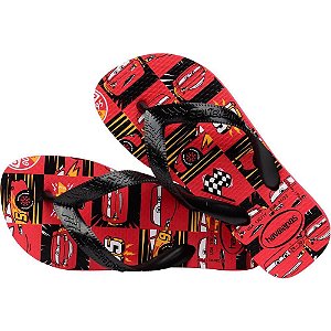 Chinelo Havaianas Infantil KIDS CARS 25/6 Vermelho Rubi