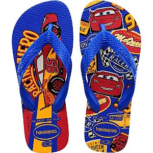 Chinelo Havaianas Infantil KIDS CARS 23/4 Azul Estrela