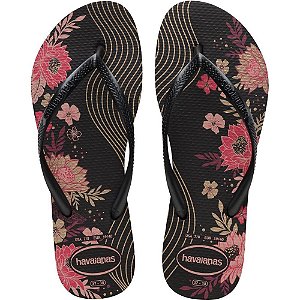 Chinelo Havaianas Feminino SLIM Organic 39/0 Preto