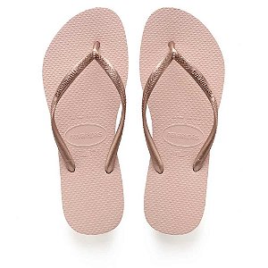 Chinelo Havaianas Feminino SLIM 41/42  Rosa Ballet