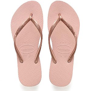 Chinelo Havaianas Feminino SLIM 39/40 Rosa Ballet