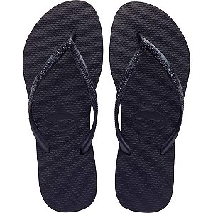 Chinelo Havaianas Feminino SLIM 39/40 Preto
