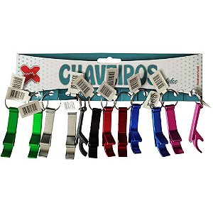 Chaveiro Abridor 7CM com 12 Peças - Praticidade e Estilo