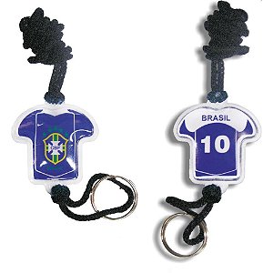 Chaveiro do Brasil Camisa Moto com GEL Sortidos Pacote com 12