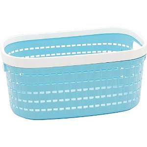 Cesta Organizadora Média AZUL/BRANCO