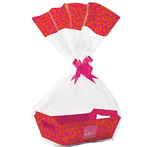 Cesta de Papel KIT Fácil G 32X24X11 Feline - Pacote com 10