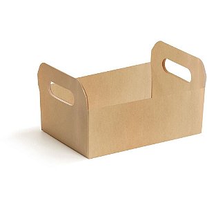 Cesta de Papel Caixote KRAFT TAM G 25X19X10CM - Pacote com 10
