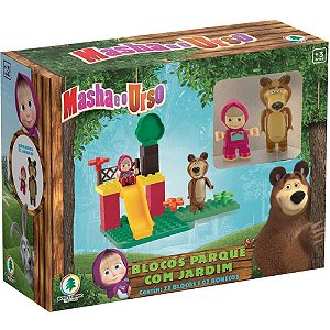 Cenário Temático Playset Masha e o URSO Parque Jardim