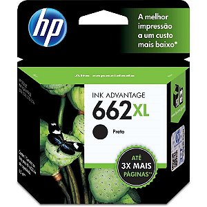 Cartucho Original HP 662XL Preto INK Advantage