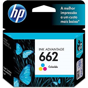 Cartucho Original HP 662 Colorido INK Advantage - Unidade