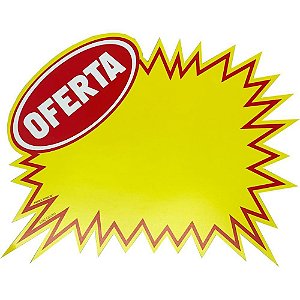 Cartaz para Marcação SPLASH Oferta Amarelo 20X30CM Pacote com 100