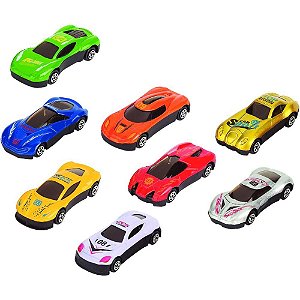 Carrinho Mini Velozes Esportivos com 5 Unidades