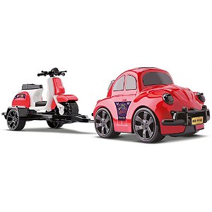 Carrinho Garage Summer BUGGY com Carretinha e Lambreta - Cores Sortidas