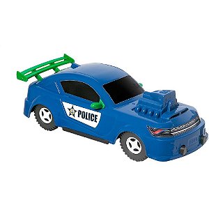 Carrinho Federal MED 28X11X10CM - Brinquedo Infantil Azul