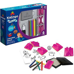 Carimbo Pedagógico Sereia - Conjunto com 6 Peças
