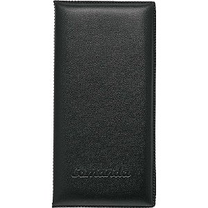 Cardápio Comanda em PVC Preto - 17,5X9CM - Pacote com 5 Unidades