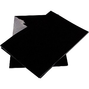 Capa para Encadernação A4 Acetato Lisa Preta 0,19MM - Pacote com 100