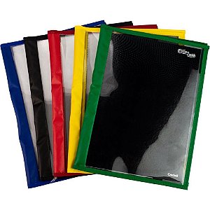Capa para Caderno Universitário Sortidos 470X300MM Pacote com 25