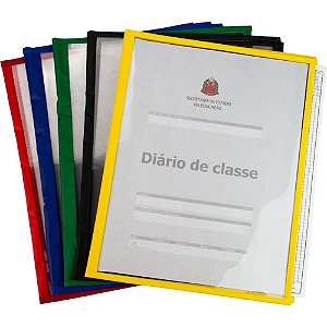 Capa para Caderno Diário Professor Sortidos 51.5X32.5CM - Pacote com 25