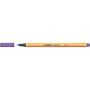 Caneta Stabilo 88/55 Point Violeta 0.4MM CX com 10