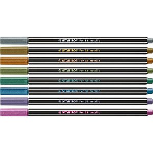 Caneta Stabilo 6808/8-32 8CORES Metálicas
