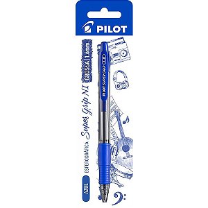 Caneta Retrátil BPGP-SUPER GRIP-10R 1.6MM Azul