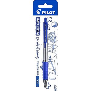 Caneta Retrátil BPGP-SUPER GRIP-10R Azul
