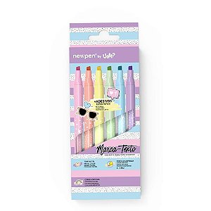 Caneta Marca Texto UP Pastel Melhores Amigas 6COR