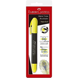Caneta Marca Texto Super SOFT GEL Amarelo Blister com 01 Unidade