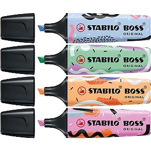 Caneta Marca Texto Stabilo BOSS 70/4-1 4CORES