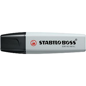 Caneta Marca Texto Stabilo BOSS 70/194 Cinza CX com 10