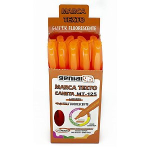Caneta Marca Texto MT-125 Laranja Caixa com 12