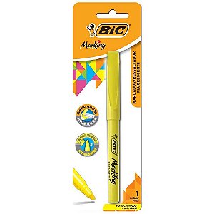 Caneta Marca Texto Marking Amarela 1