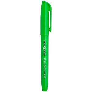 Caneta Marca Texto Lumis Verde MAX CX com 12