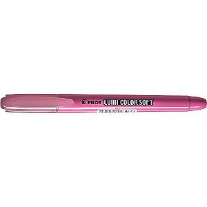 Caneta Marca Texto Lumicolor SOFT Rosa Pastel - Caixa com 12 Unidades