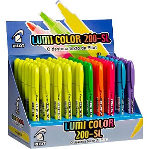 Caneta Marca Texto Lumicolor 200-SL 06 Cores - Caixa com 60 Unidades