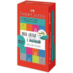 Caneta Marca Texto Grifpen Verde água Caixa com 12 Unidades
