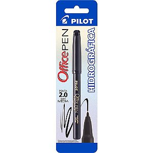 Caneta Hidrográfica Office Pen 20 Preta