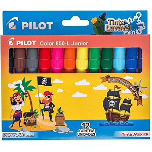 Caneta Hidrográfica Color 850L Junior - 12 Cores