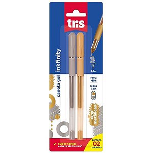 Caneta GEL TRIS INKFINITY Metálicas BLCOM 02