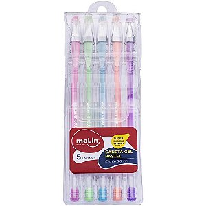 Caneta GEL TONS Pastel 08MM 5 Cores