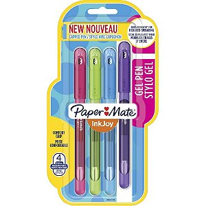 Caneta GEL INKJOY ST Fina 4 Cores