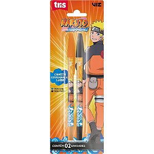 Caneta Esferográfica Naruto 10 AZUL/PRETA BLCOM 02