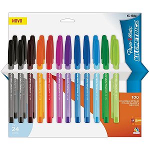Caneta Esferográfica Kilométrica 100 Colorz Sortida - Paper Mate